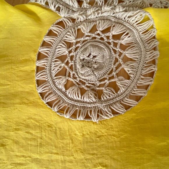 Free People Sundial Kimono Duster in Yellow NWOT One Size - Picture 5 of 6